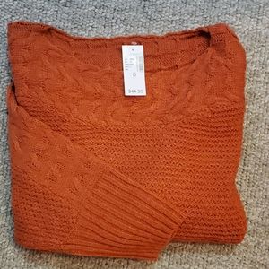 NWT Orange sweater